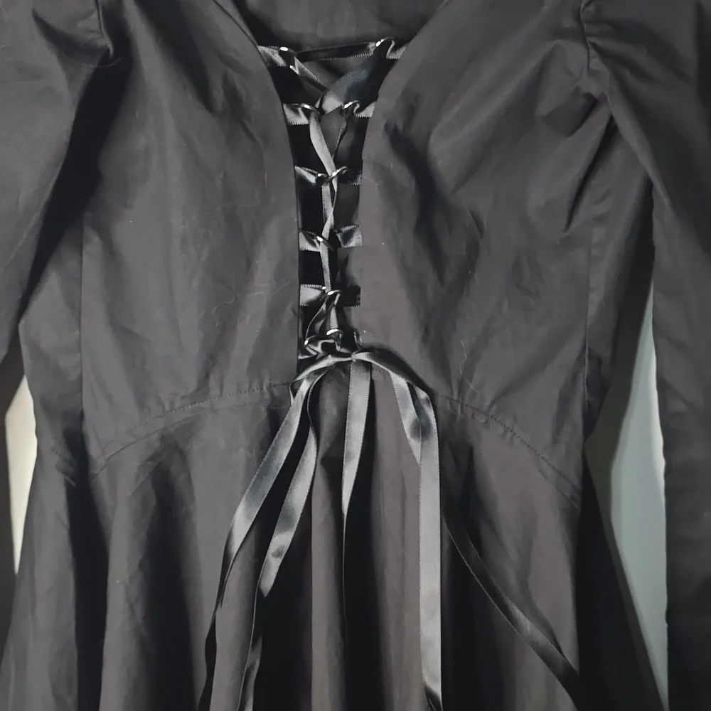 Killstar Gothic Button Down Dress With Lace Accents - Picture 8 of 9